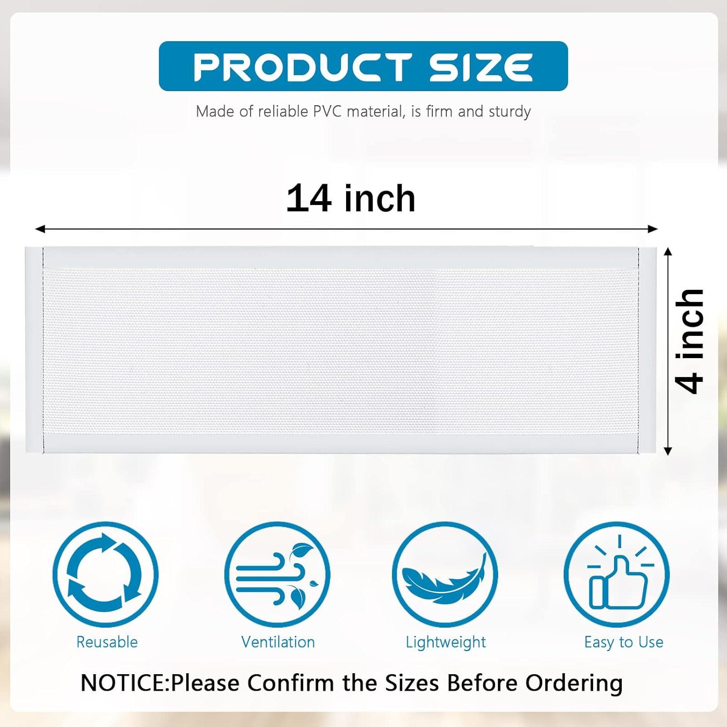 Cubierta de Ventilación Magnética Shappy 10.16x35.56cm Blanca