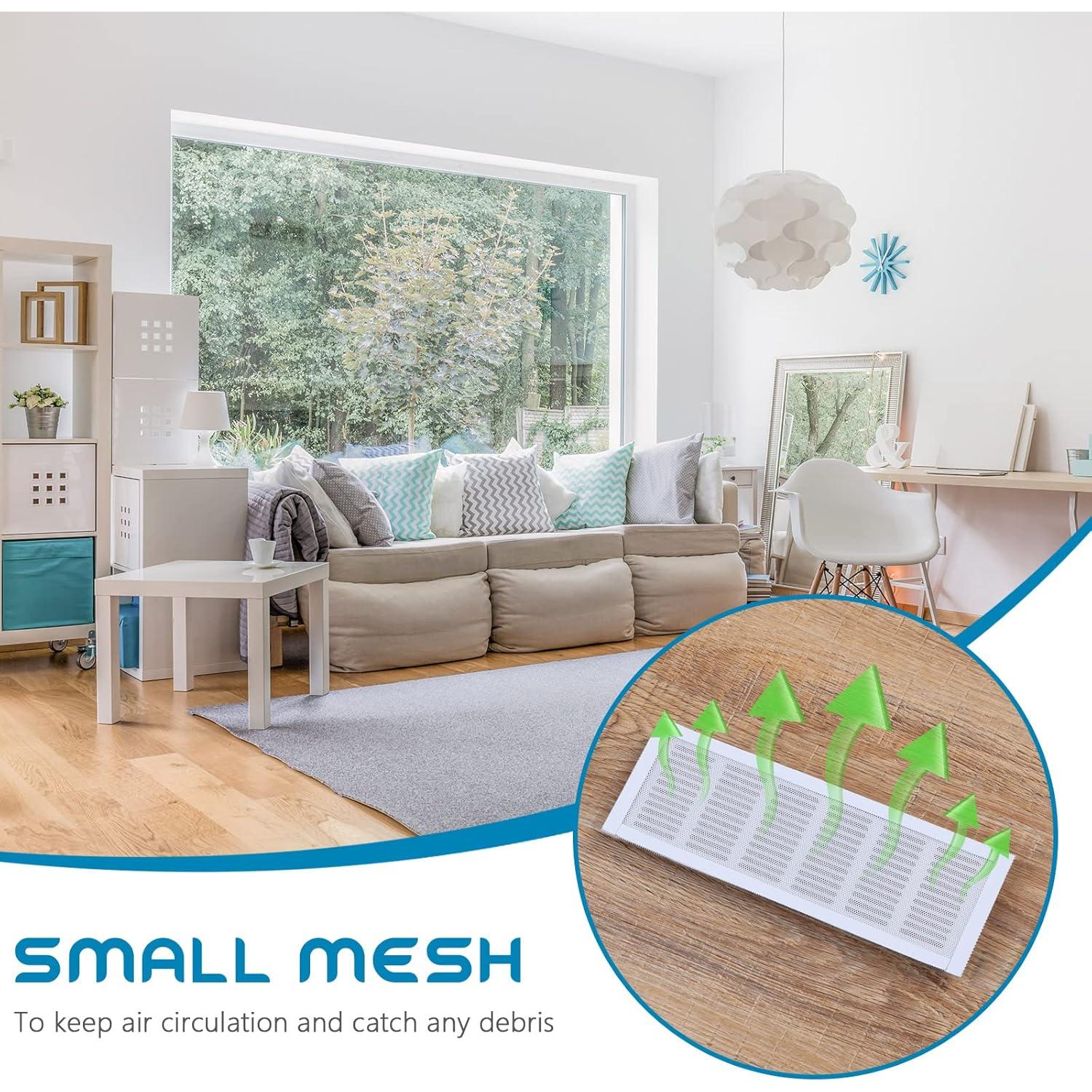 Cubierta de Ventilación Magnética Shappy 10.16x35.56cm Blanca