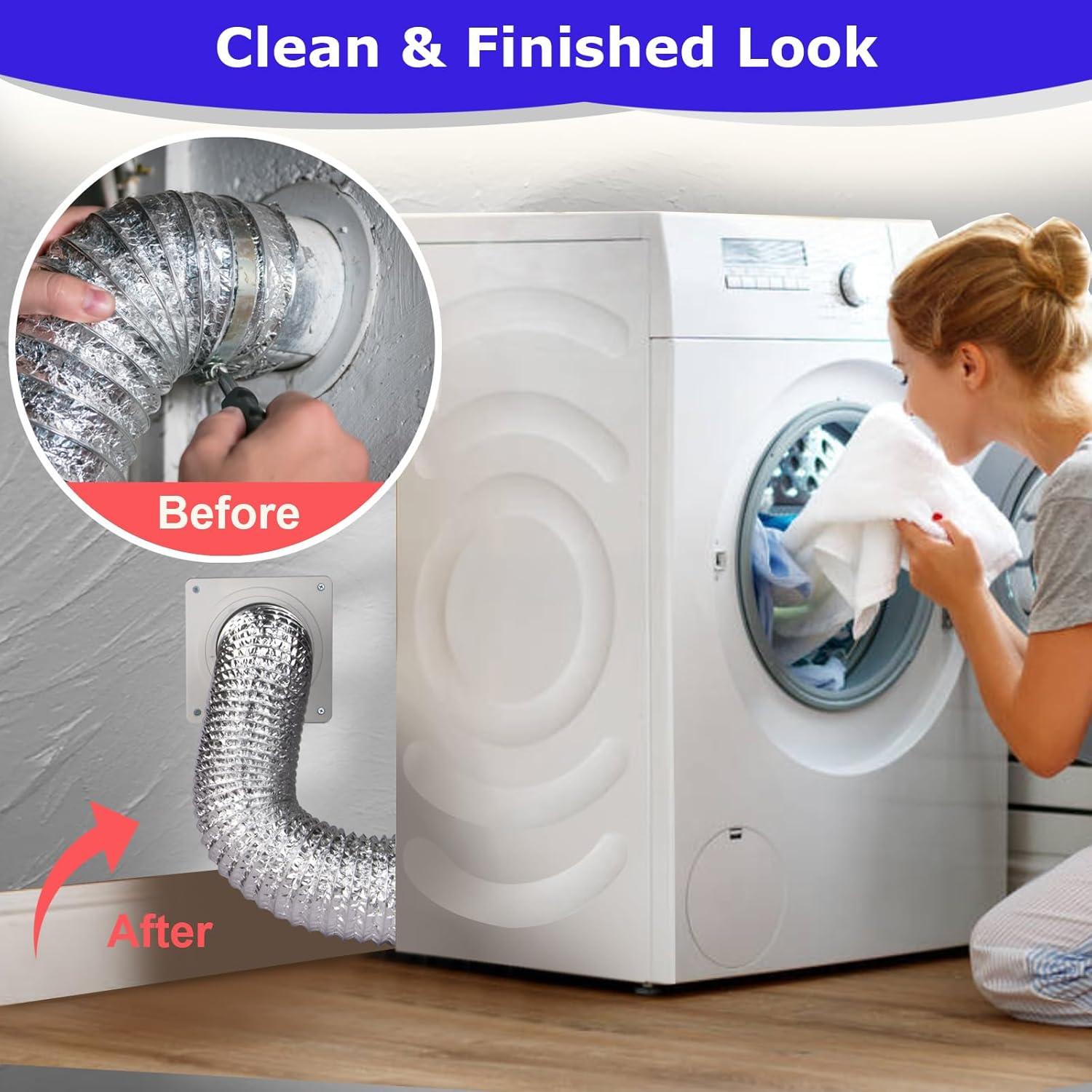 Kit Conector Ventilación Secadora Senshare 4" Rápido 7x7cm