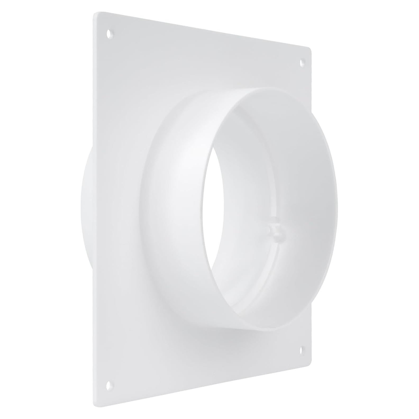 4" Inch Duct Connector Flange - Plastic Straight Pipe Flange for Heating Cooling - Inlet Outlet Ventilation System - Ducting Coupling Wall Plate - Assembly Joint (100mm)