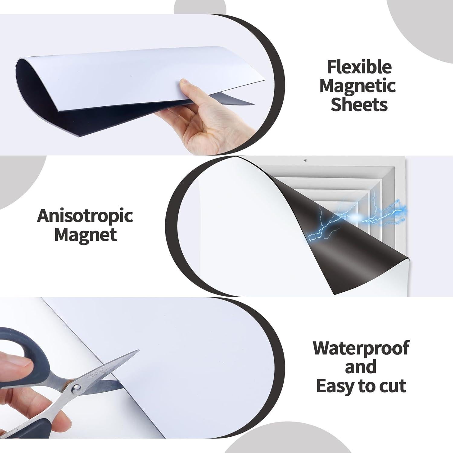 Paquete de 2 Cubiertas Magnéticas para Ventilación Aecsze 30.48 cm