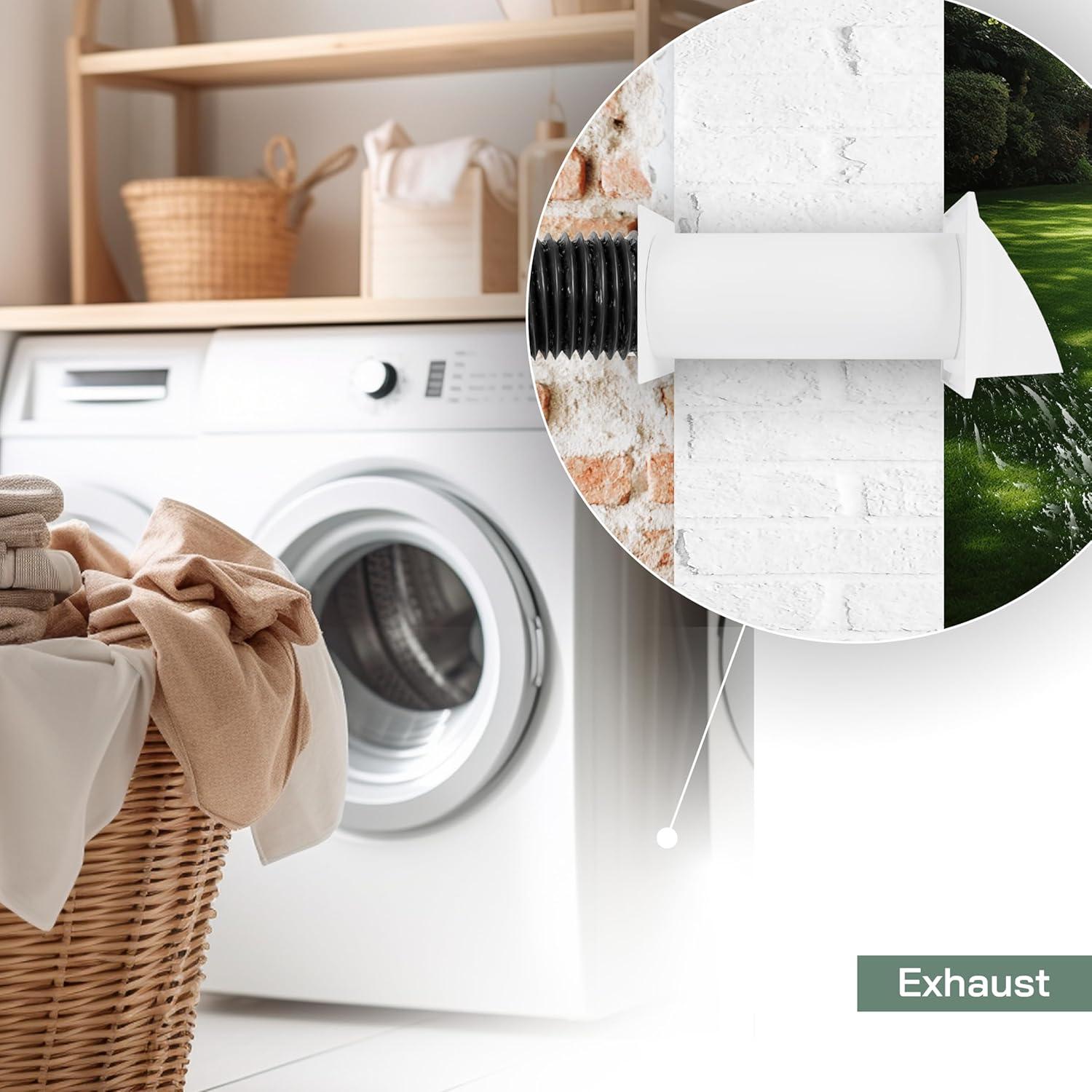 Kit de Ventilación de Pared Vent Systems 5" Ajustable Blanco