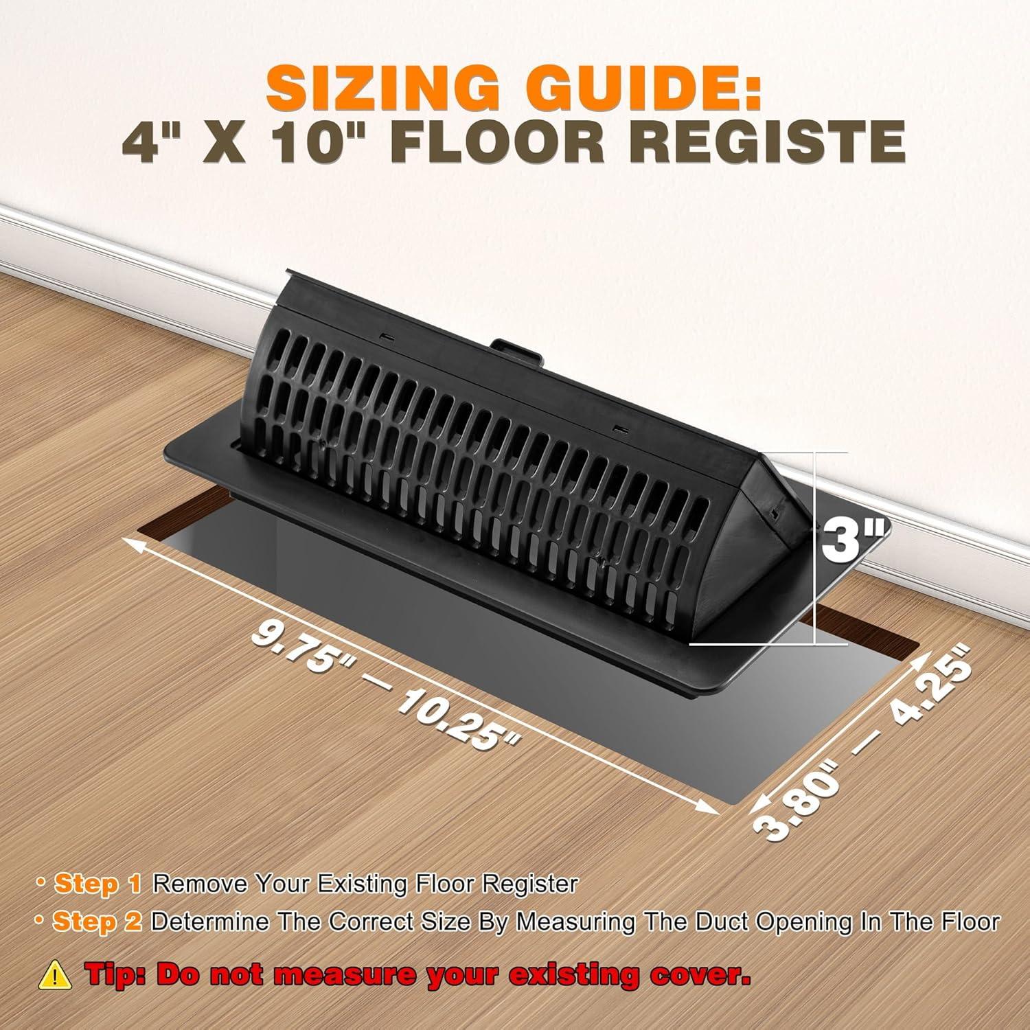 Deflectores de Ventilación Gotsblock 2-en-1 10x25 cm Negro
