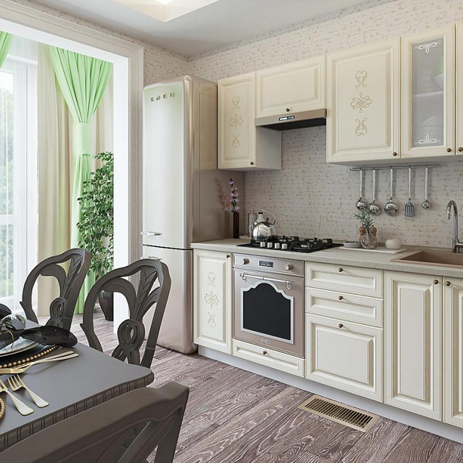 Cubiertas de Ventilación de Piso Sumnacon Metal 4x30 cm 3 Pzas