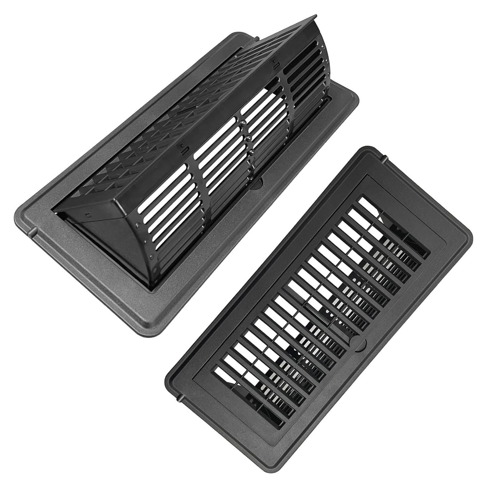 Deflector de Ventilación 4x10" Negro ZLEYECZ - 2 Paquete