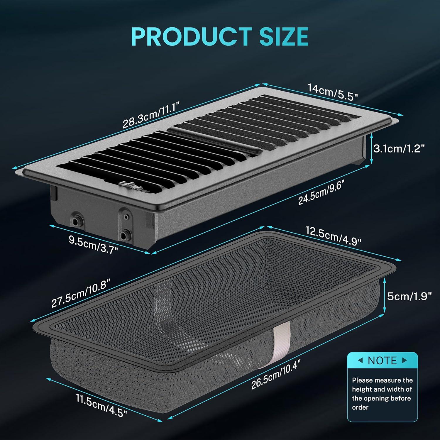 Registro de Piso 10 x 25 cm HG Power Metal Antióxido