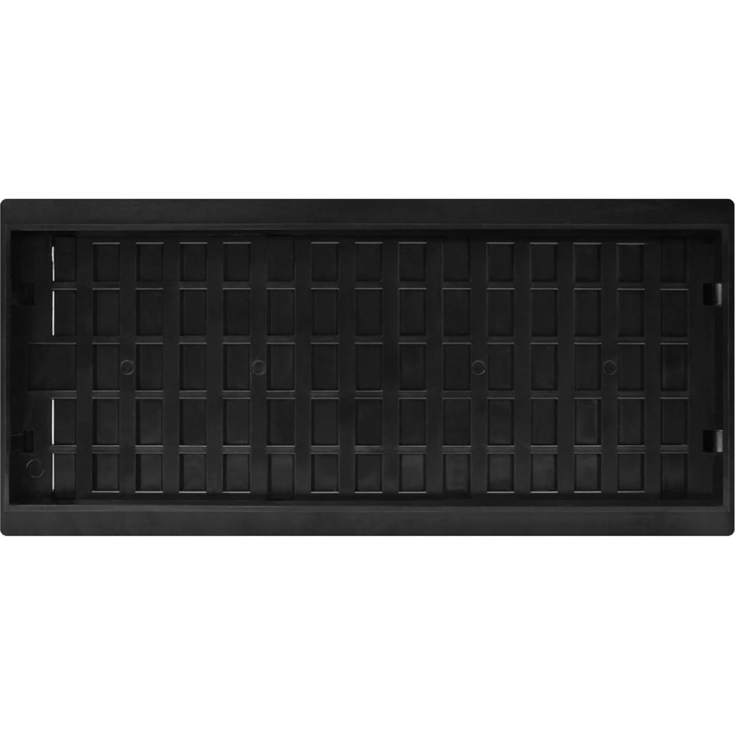 Rejilla de Piso de Plástico Inte-Grates 4x10 cm Negra