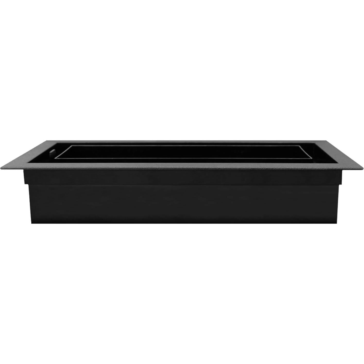 Rejilla de Piso de Plástico Inte-Grates 4x10 cm Negra