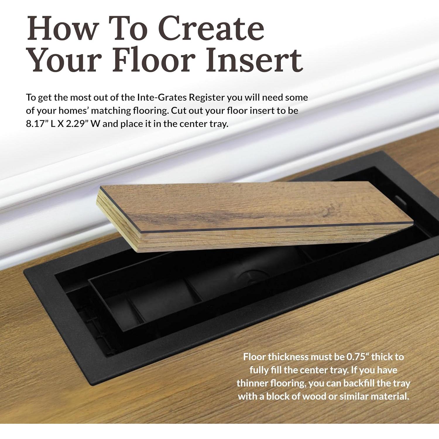 Rejilla de Piso de Plástico Inte-Grates 4x10 cm Negra