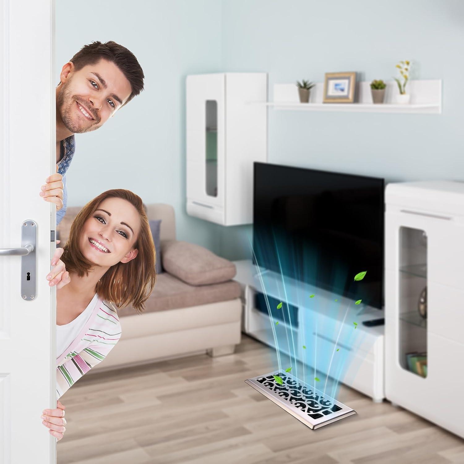 10 Rejillas de Piso de Acero Carbono Ajustables 25.4x10 cm