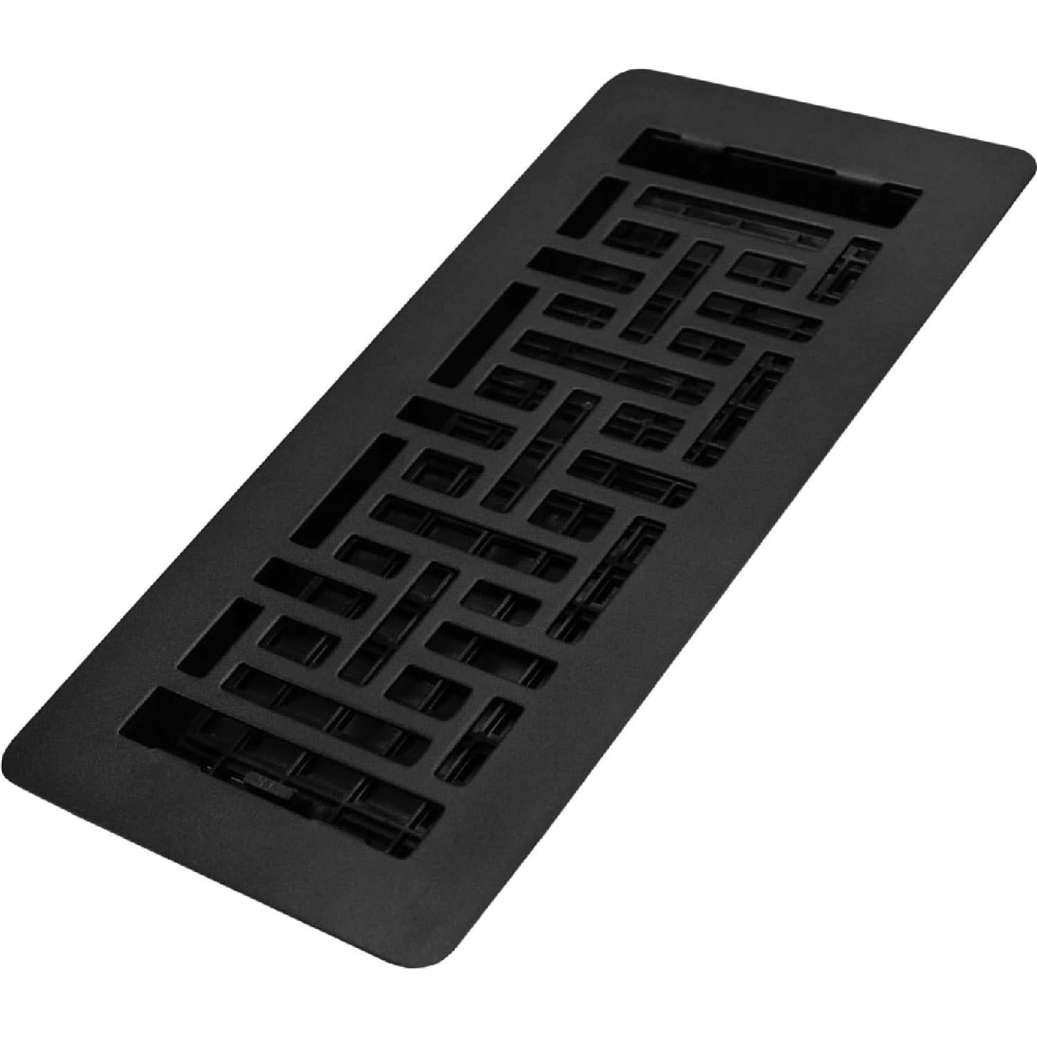 Rejilla de Bajo Perfil Decor Grates LAJH410-BLK 10x25 cm Negro