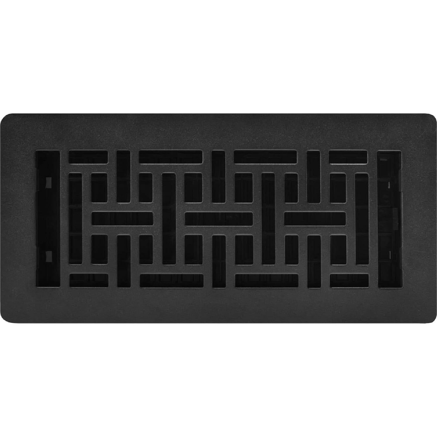 Rejilla de Bajo Perfil Decor Grates LAJH410-BLK 10x25 cm Negro