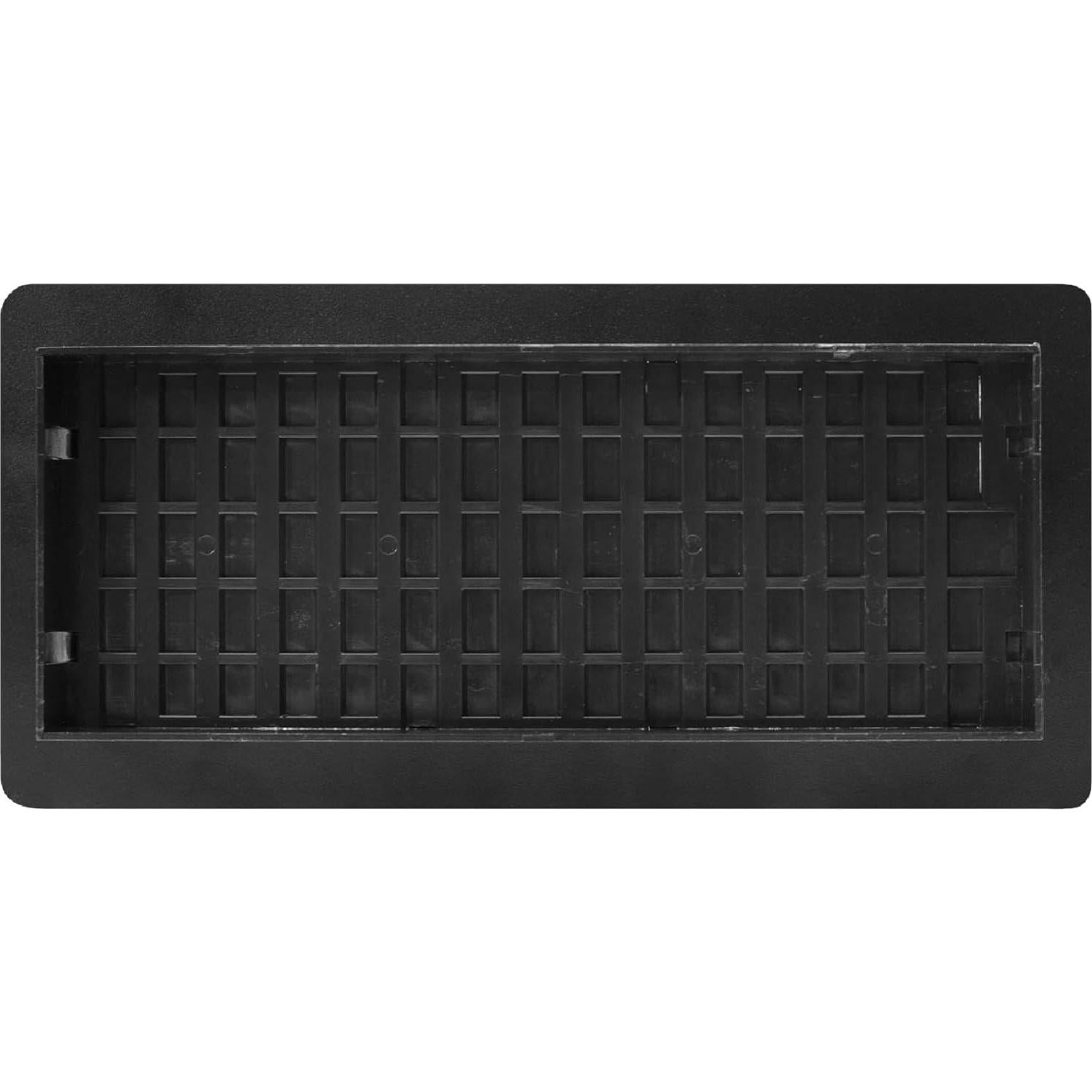 Rejilla de Bajo Perfil Decor Grates LAJH410-BLK 10x25 cm Negro