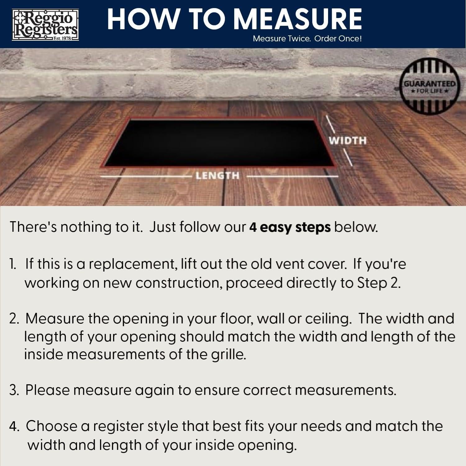 Rejilla de Ventilación de Piso Reggio 4x10 Negro Acero