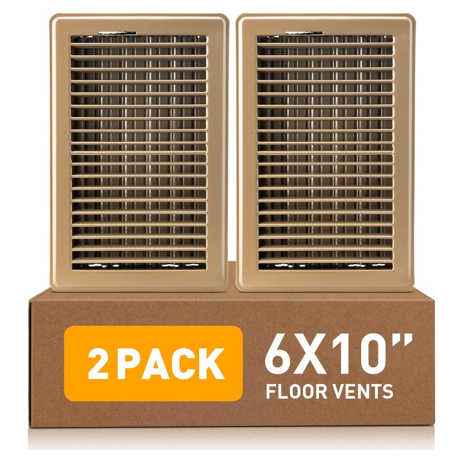 Registro de Ventilación de Piso 6x10 cm VE NI SCC - 2 Paquete