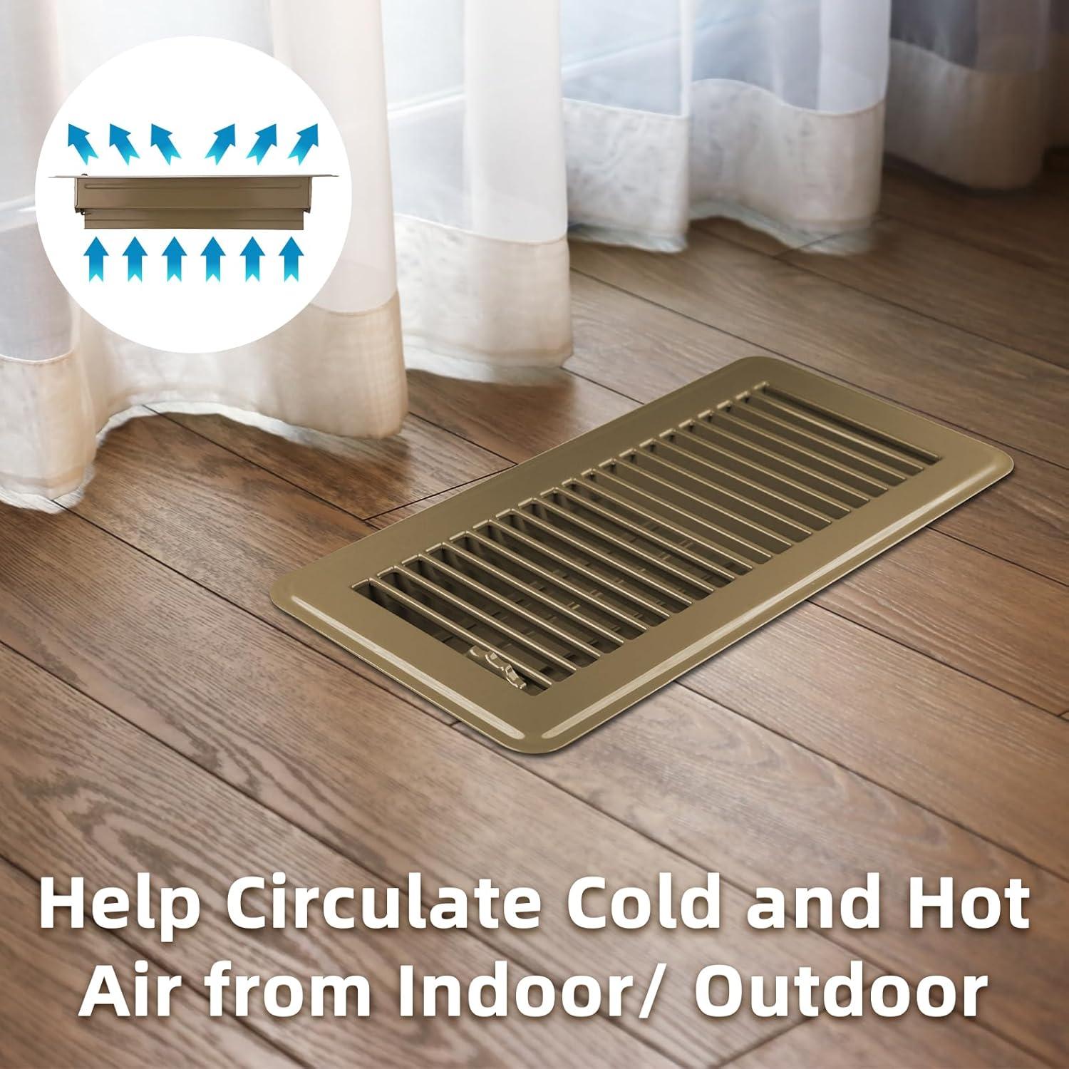 Registro de Ventilación de Piso 6x10 cm VE NI SCC - 2 Paquete