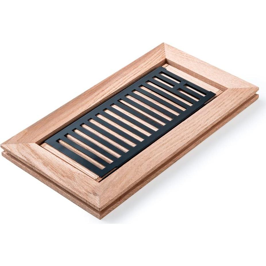 Registro de Piso de Madera de Roble Rojo Qirui 10x25 cm