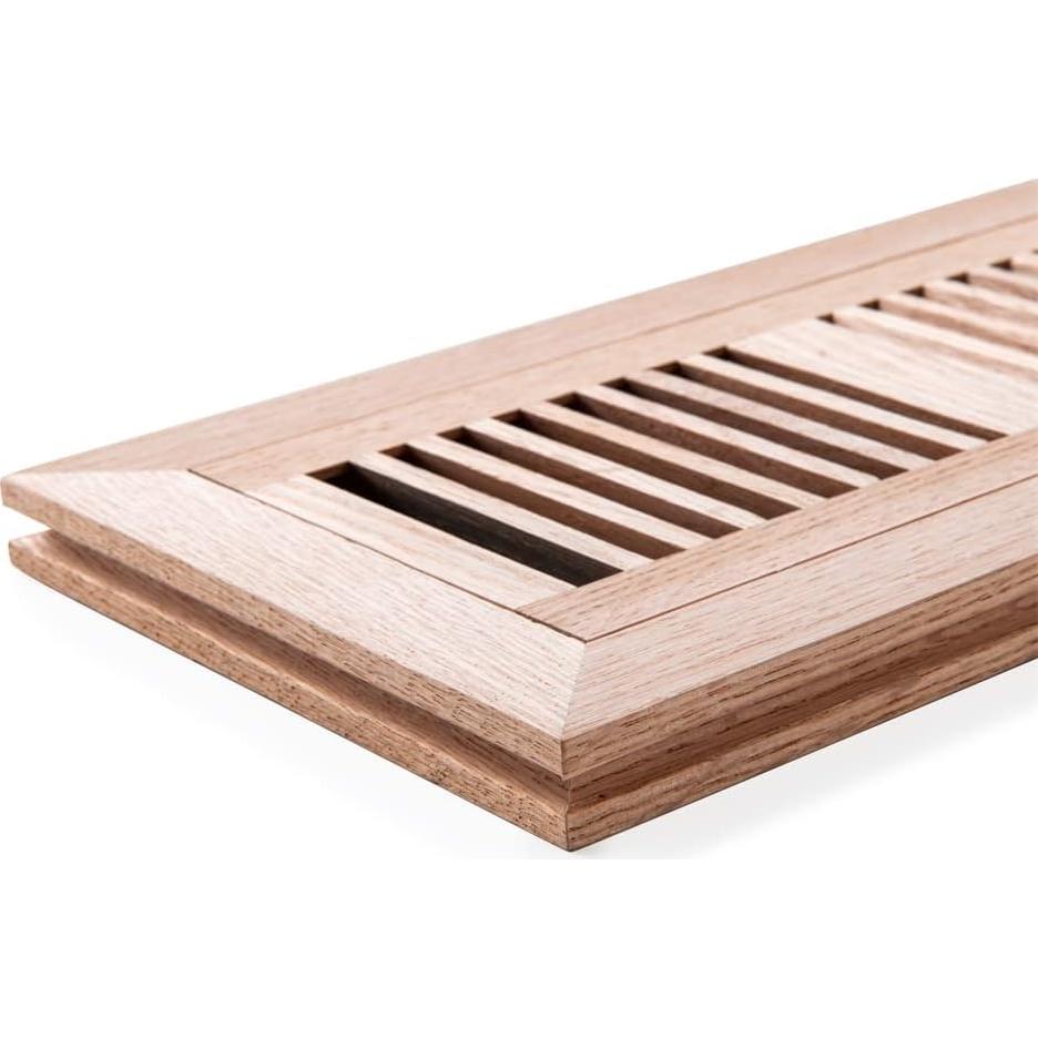 Registro de Piso de Madera de Roble Rojo Qirui 10x25 cm