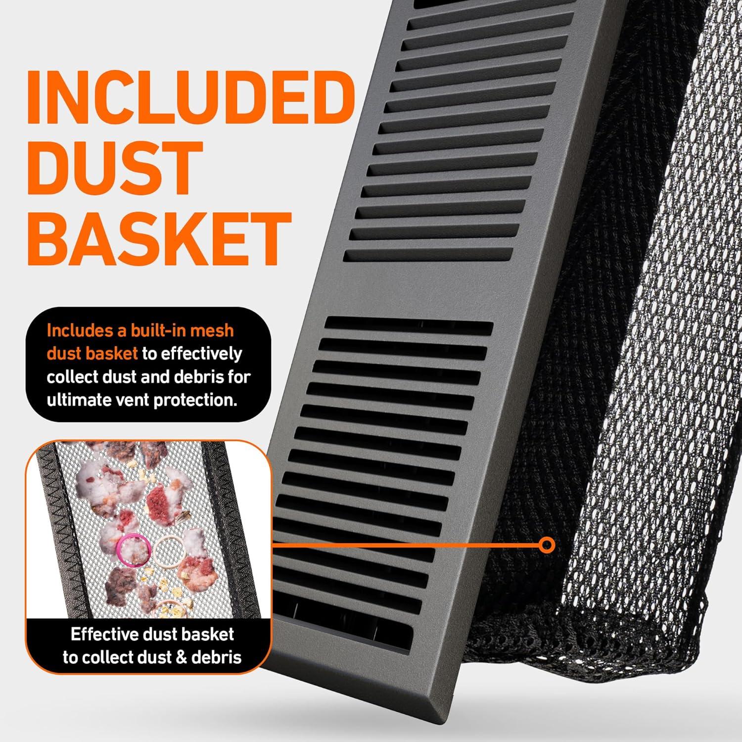 Cubierta de Ventilación de Piso 30x10 cm Home Intuition Gris