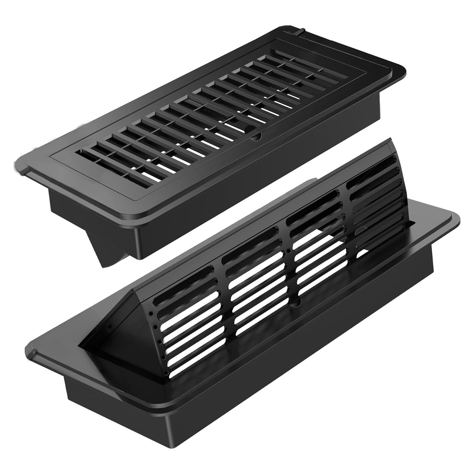 Deflectores de Aire Ajustables LPECMX 4x10" Negro - Paquete de 2