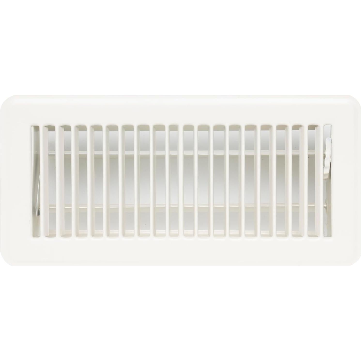 Registro de Piso Handua 4x10 Louvered Acero Blanco Roto