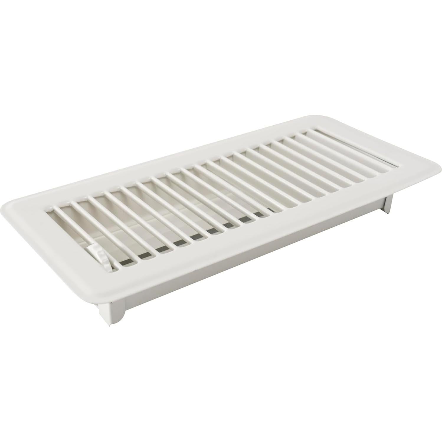 Registro de Piso Handua 4x10 Louvered Acero Blanco Roto