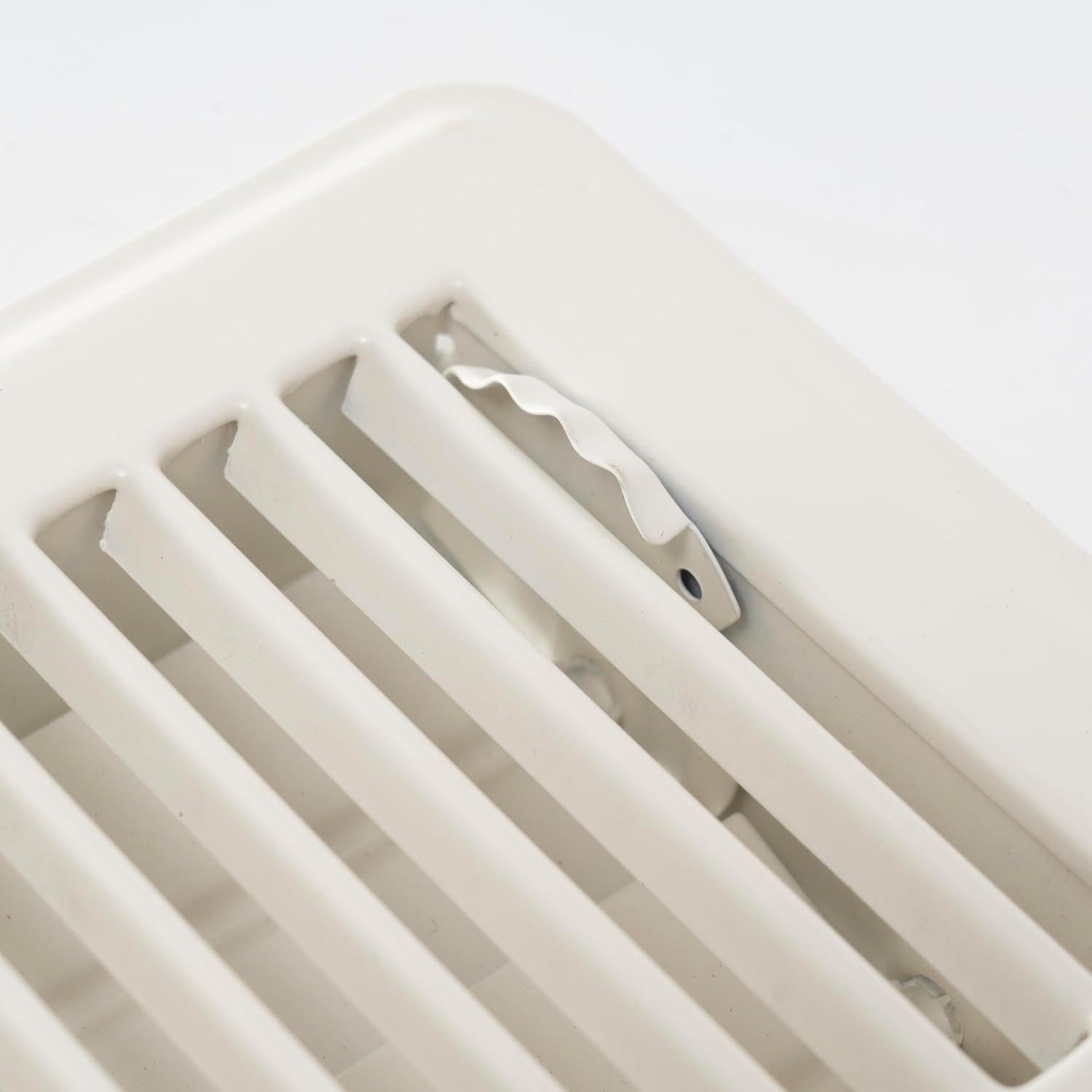 Registro de Piso Handua 4x10 Louvered Acero Blanco Roto
