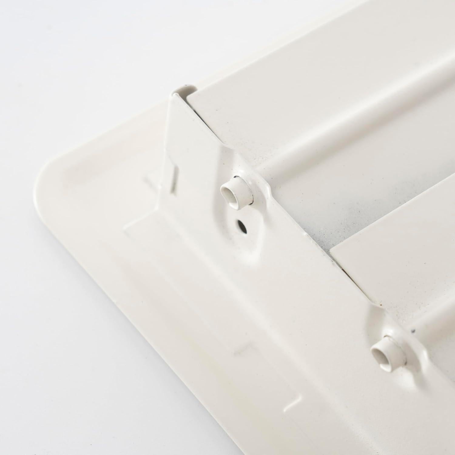 Registro de Piso Handua 4x10 Louvered Acero Blanco Roto