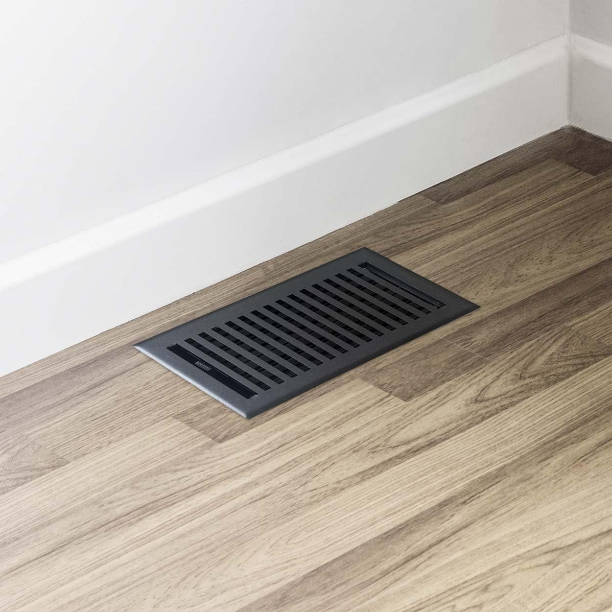 Cubierta de Ventilación Empire Register Co. 10x25.4cm Acero Negro