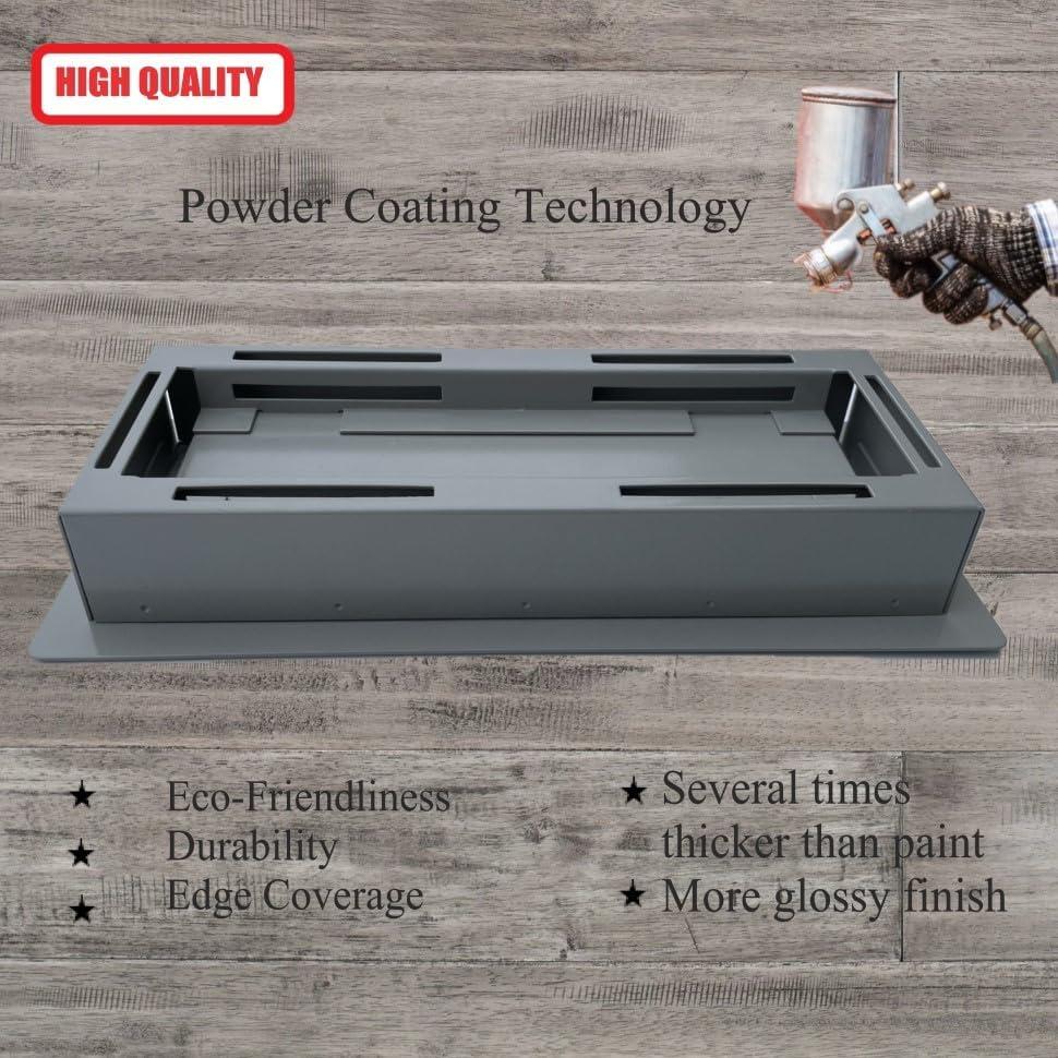 Cubierta de Ventilación de Piso MAZENHARD Gris 25.4x10.2cm