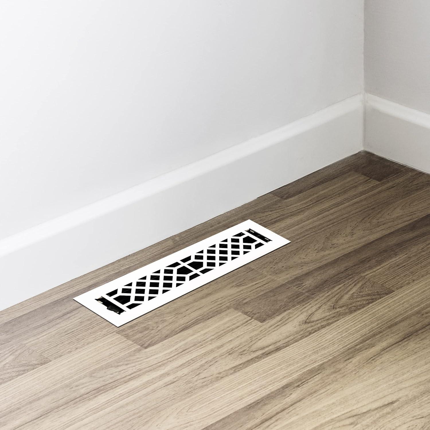 Cubierta de Ventilación de Acero Empire Register 2x12" Blanco