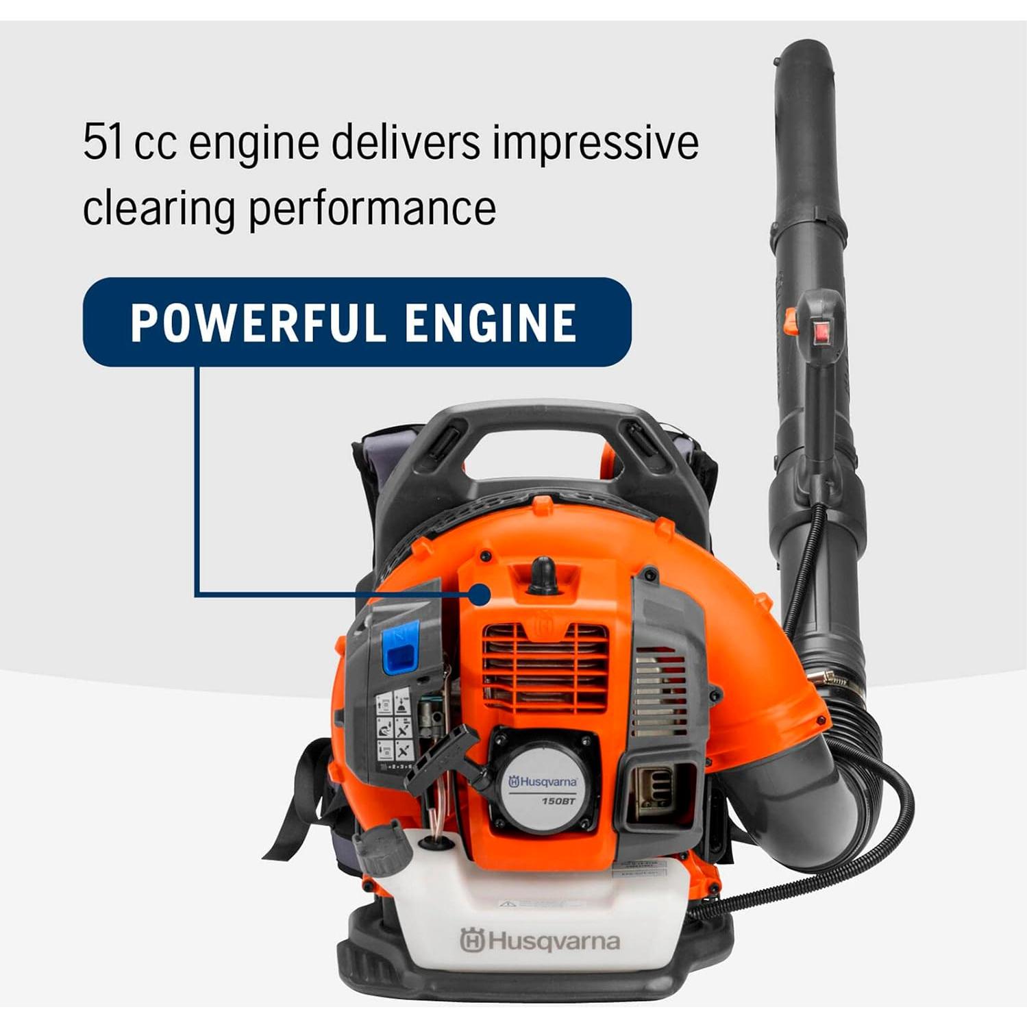Soplador de Hojas Husqvarna 150BT 51cc 2.16HP Mochila