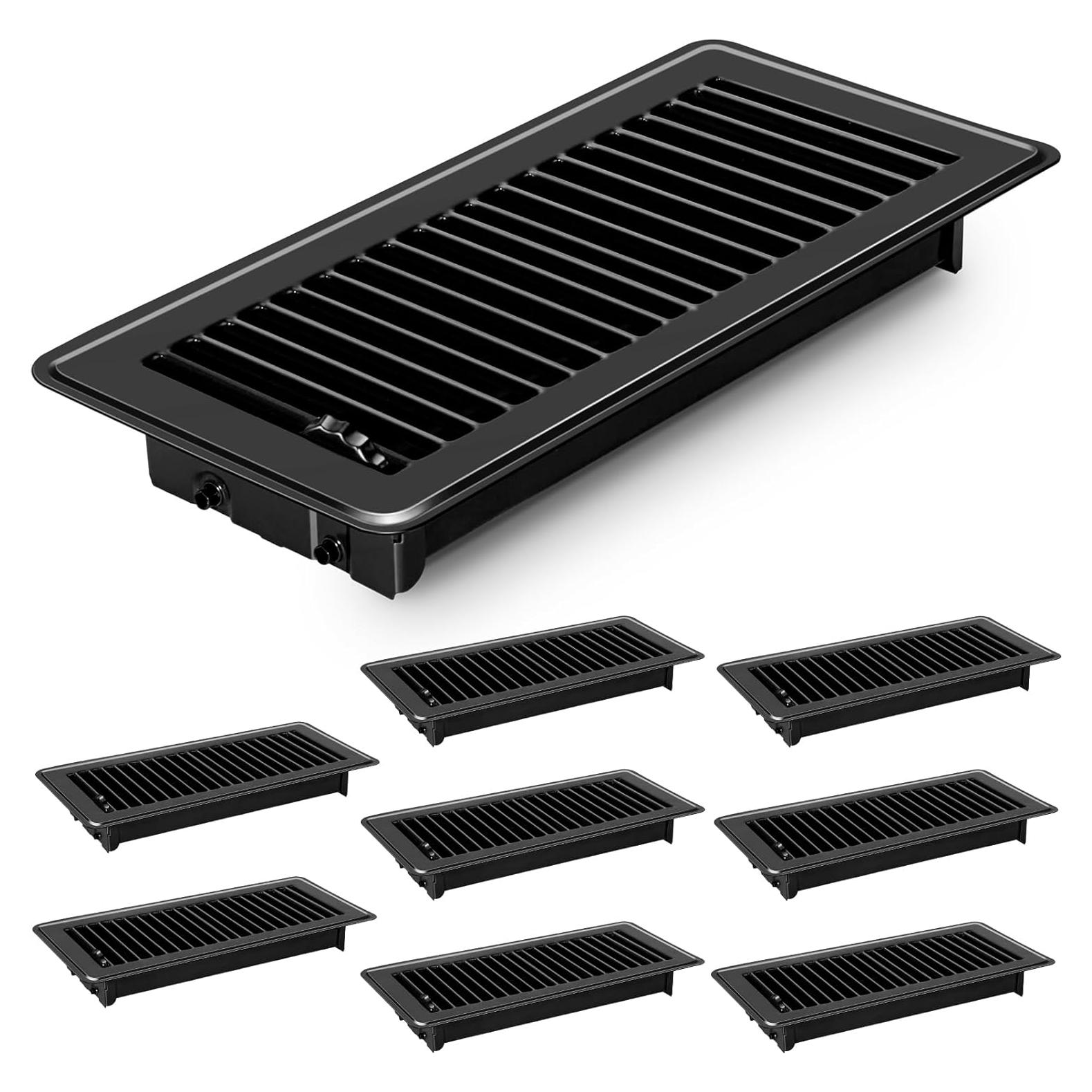 Rejillas de Piso 4x10 Essenya - 8 PCS, Metal a Prueba de Óxido