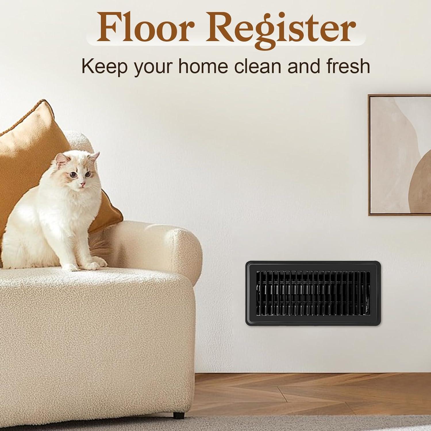 Rejillas de Piso 4x10 Essenya - 8 PCS, Metal a Prueba de Óxido