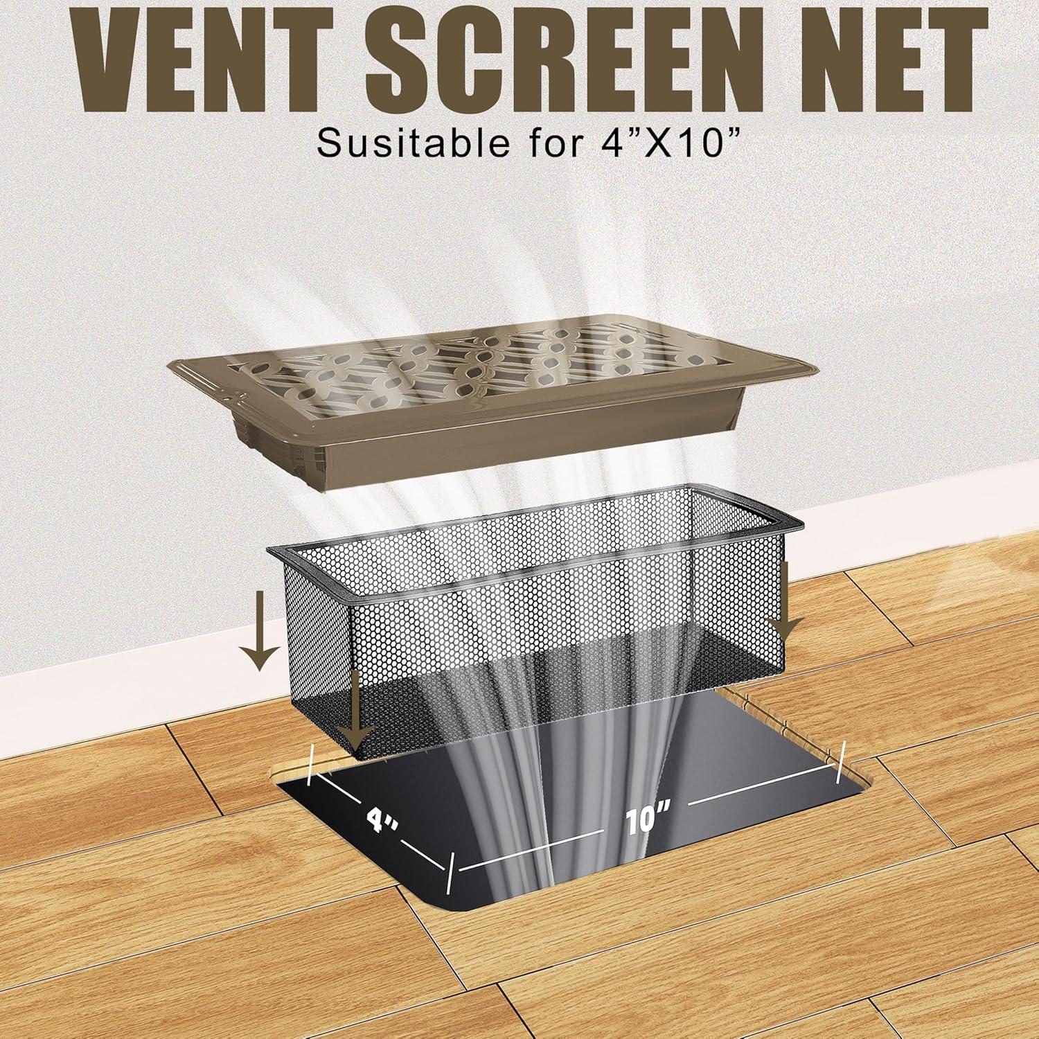Rejilla de Ventilación de Piso LPECMX 10 x 25 cm con Filtros