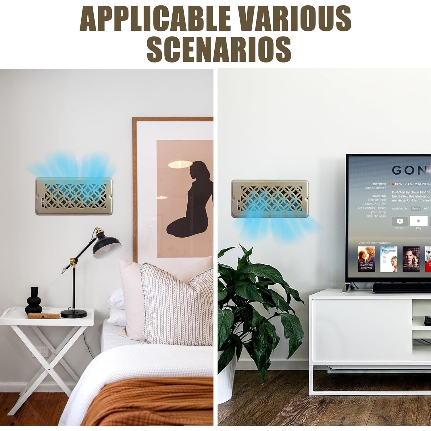 Rejilla de Ventilación de Piso LPECMX 10 x 25 cm con Filtros