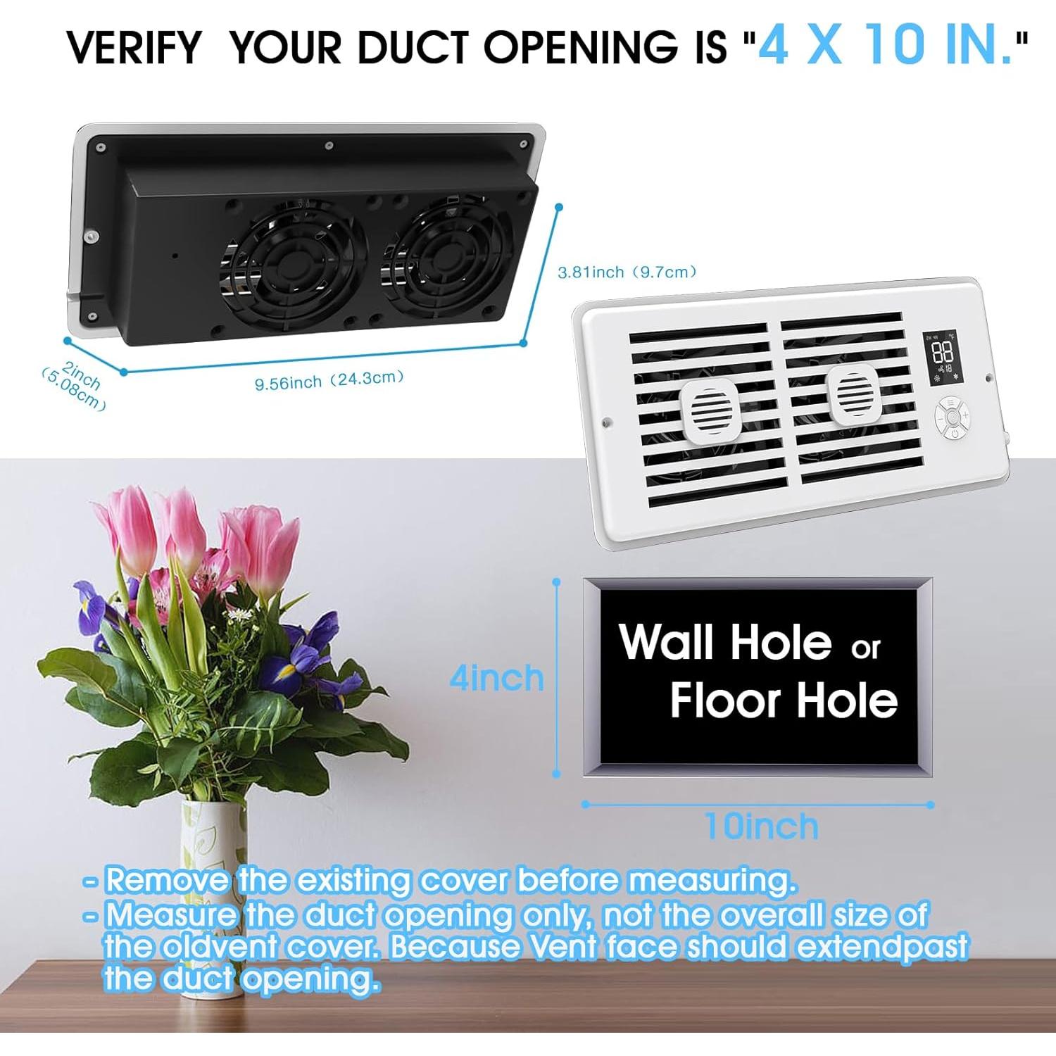 Ventilador Aumentador de Registro Estensoe PQFS-218 10 Velocidades