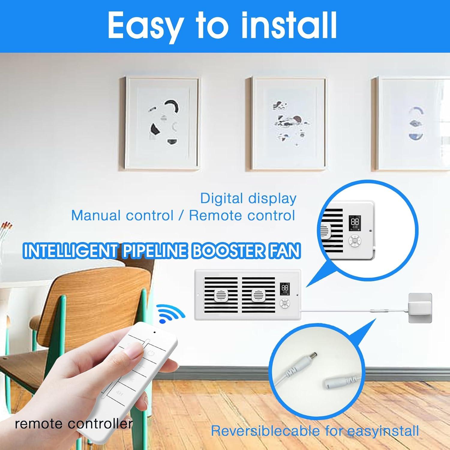 Ventilador Aumentador de Registro Estensoe PQFS-218 10 Velocidades