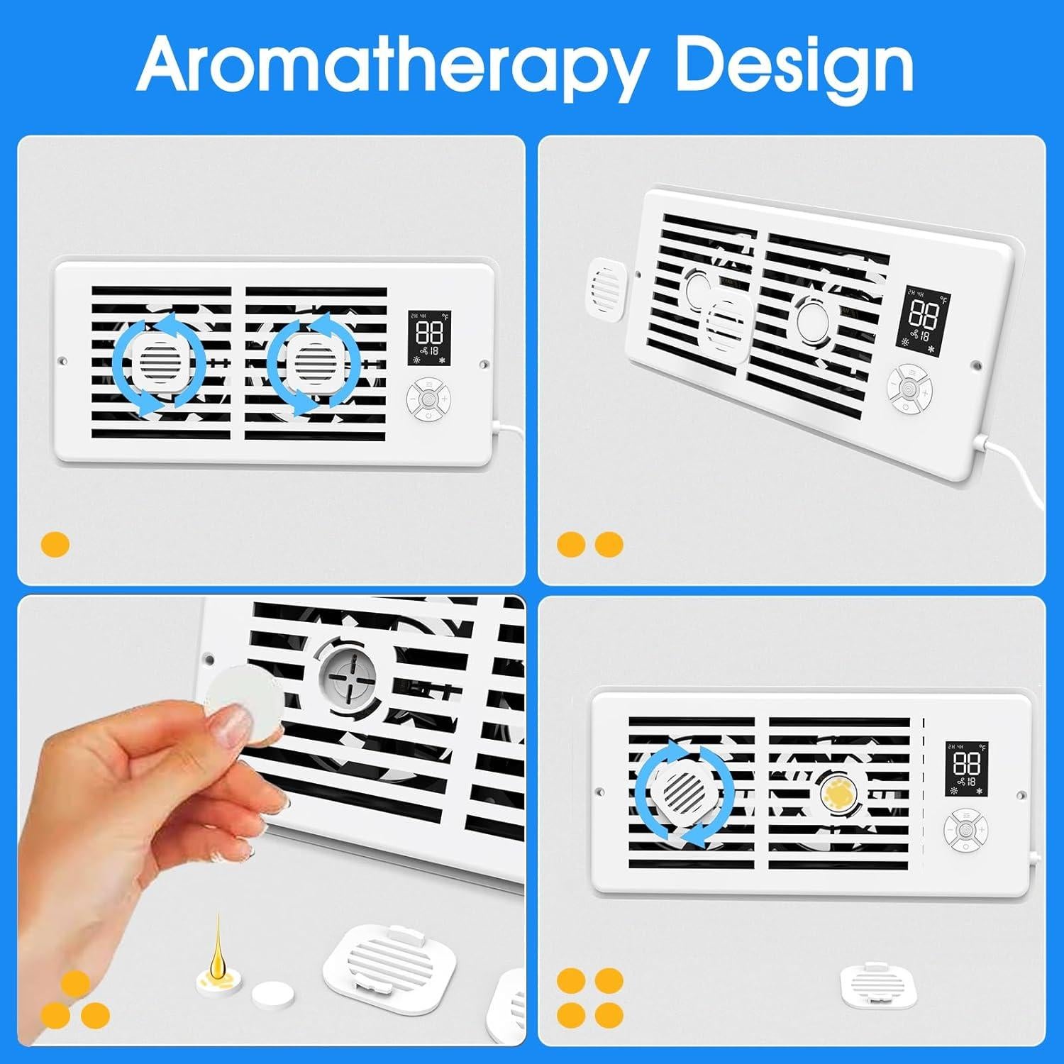 Ventilador Aumentador de Registro Estensoe PQFS-218 10 Velocidades