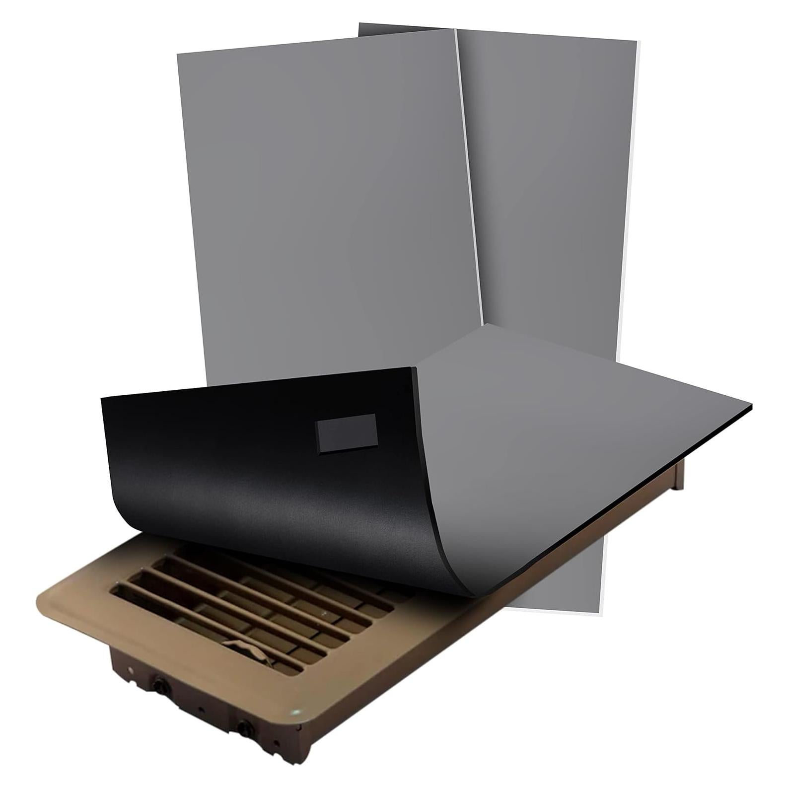 Cubiertas Magnéticas SEAL360 para Ventilación de Piso 14x30.5cm Gris