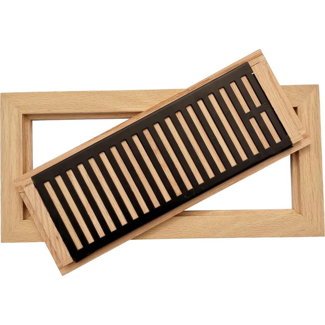 Registro de Piso Empotrado Homewell 4x12" Roble Rojo