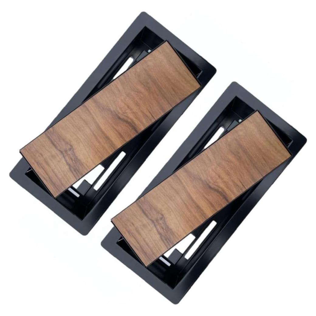 Rejilla de Piso 10x25 cm Personalizable MAZENHARD Negro