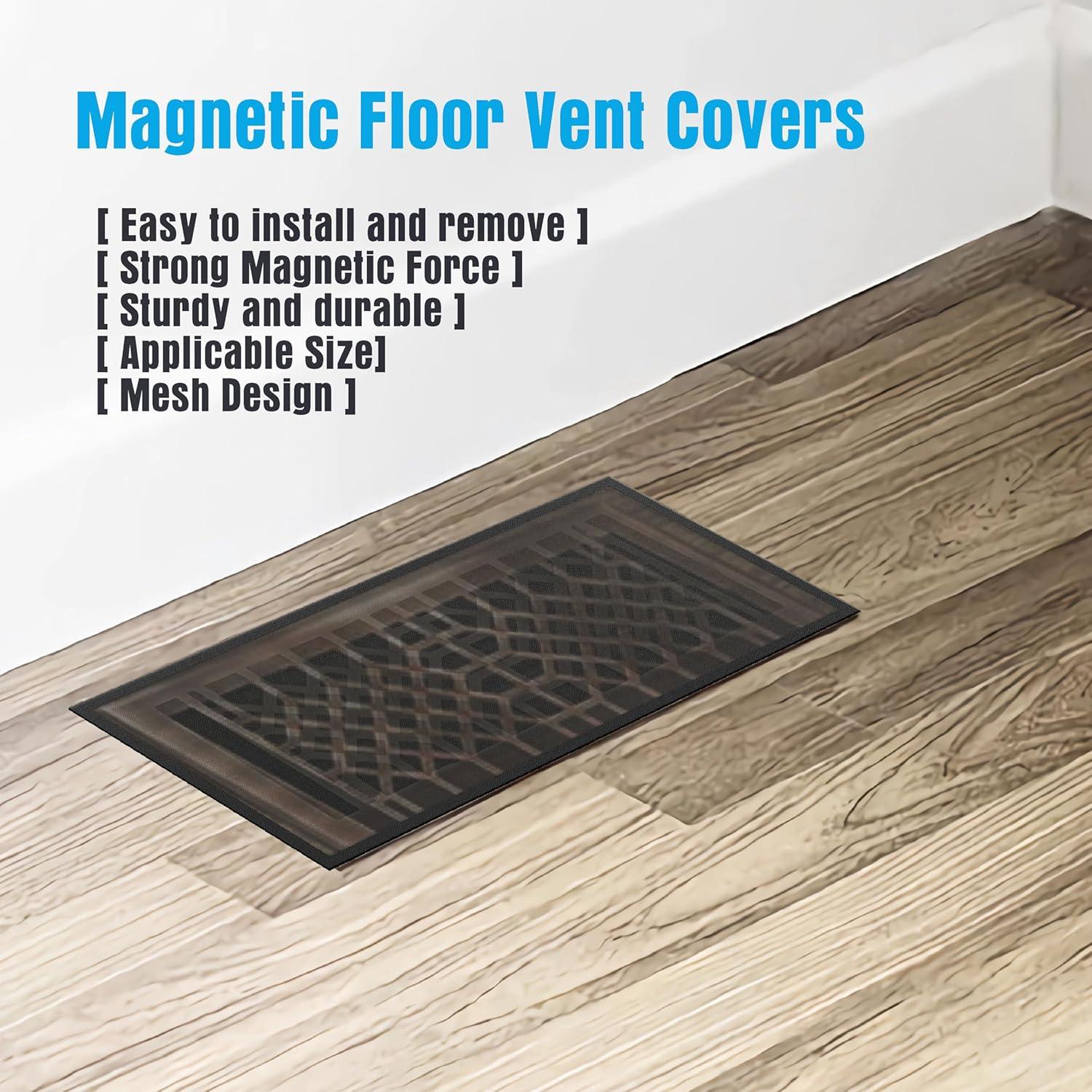 Cubiertas de Ventilación de Piso INITMMO 120x30cm PVC Magnéticas