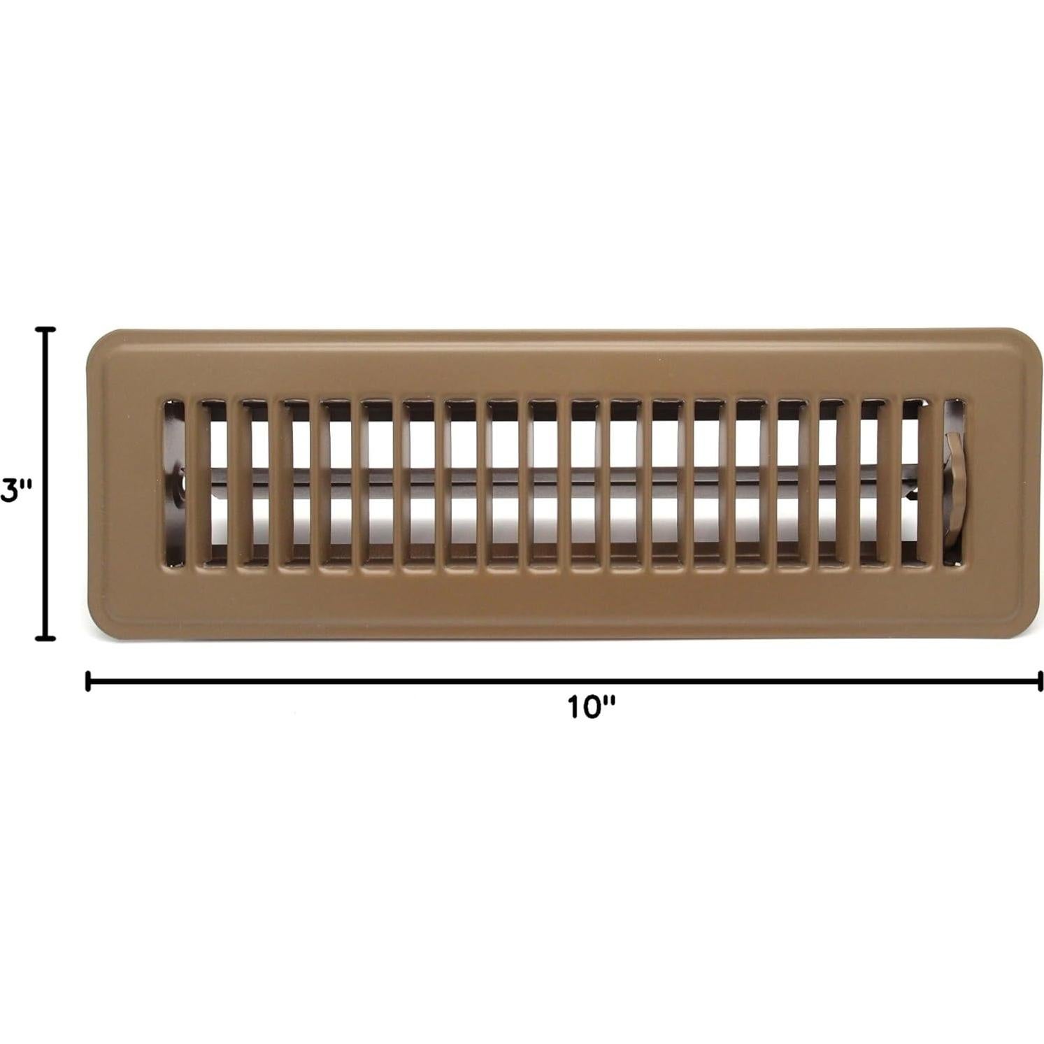 Registro de Piso HVAC Premium 3x10 cm Marrón Alta Resistencia