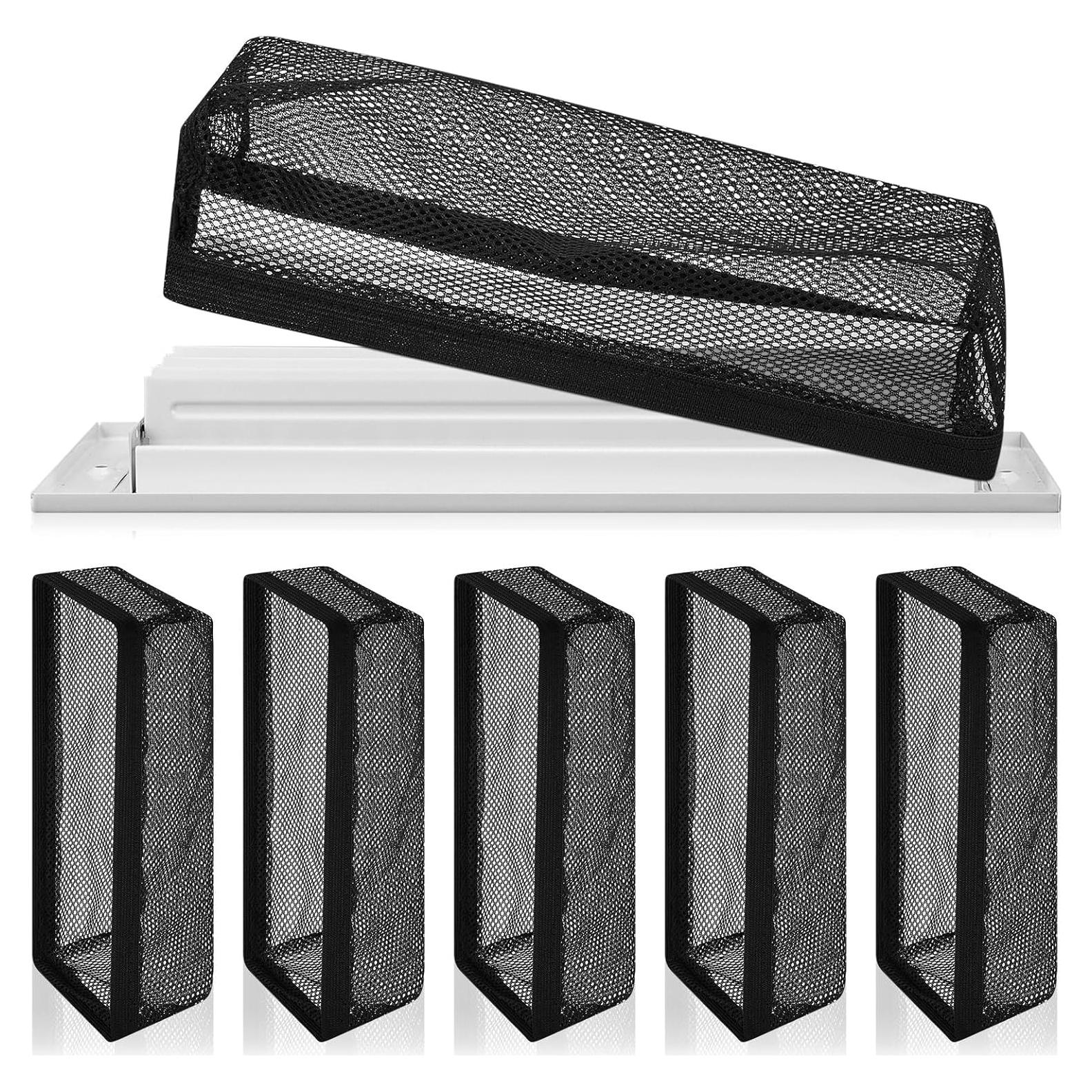 Zonon 6 Pcs Cubierta de Registro de Piso 10x25 cm Malla Ventilación