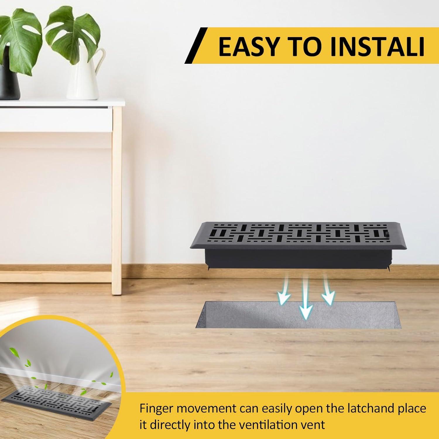 Cubiertas de Ventilación de Piso Lyrouej 14.5x30 cm 2 Paquetes