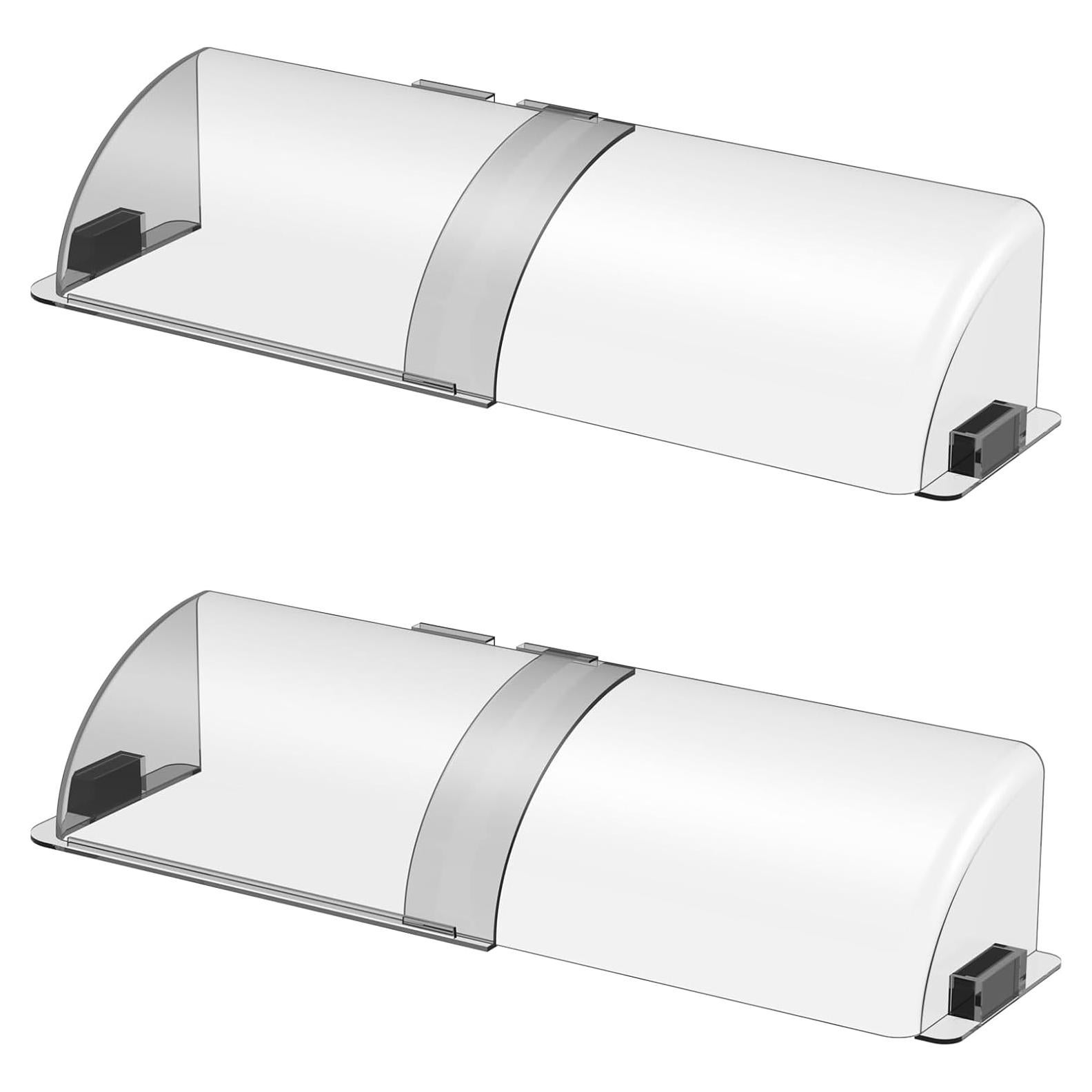Deflector de Aire Ajustable CH24globall Claro 2Pack 25.4-35.6 cm