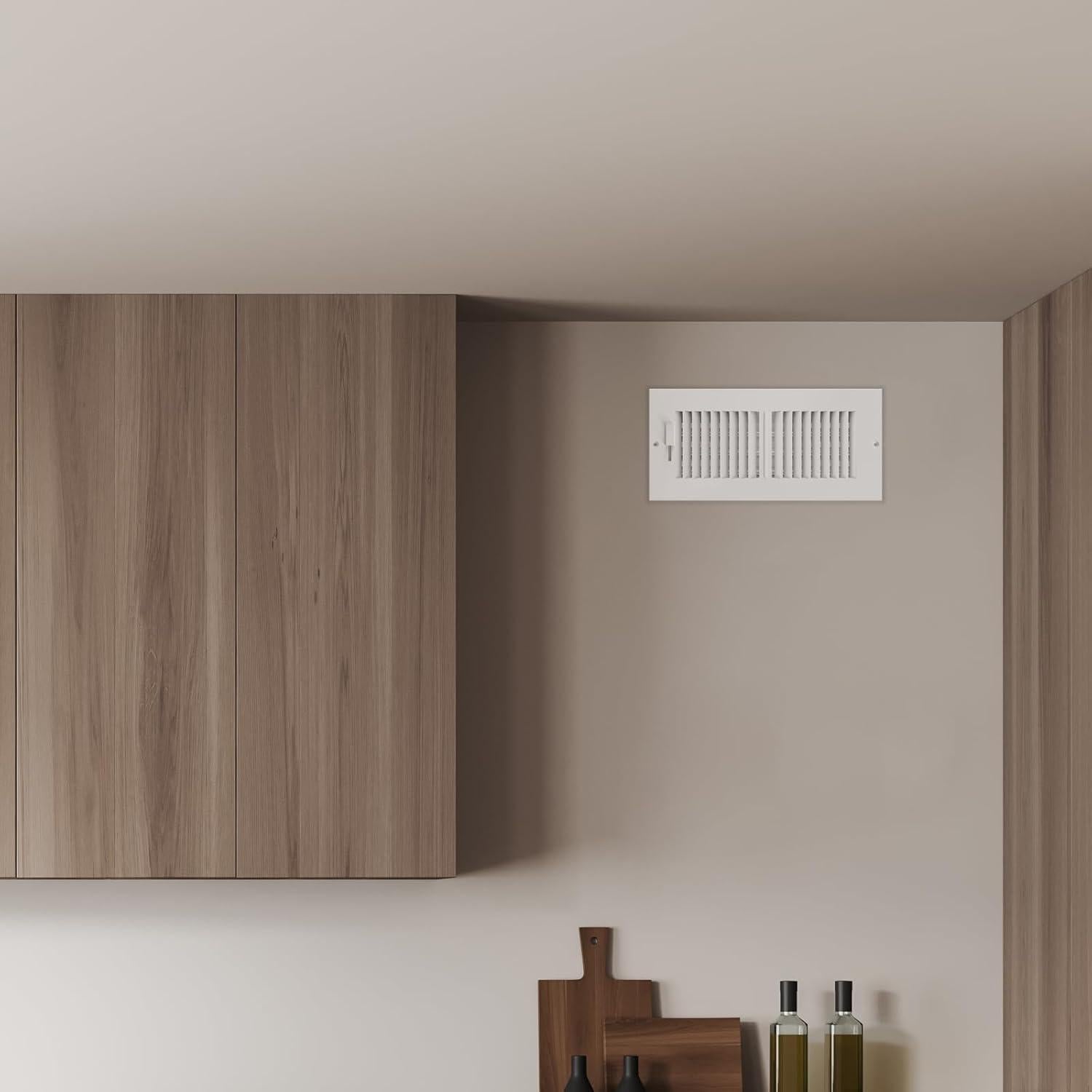 Rejilla de Ventilación AC Infinity 15 x 25 cm, Reemplazo HVAC Blanco