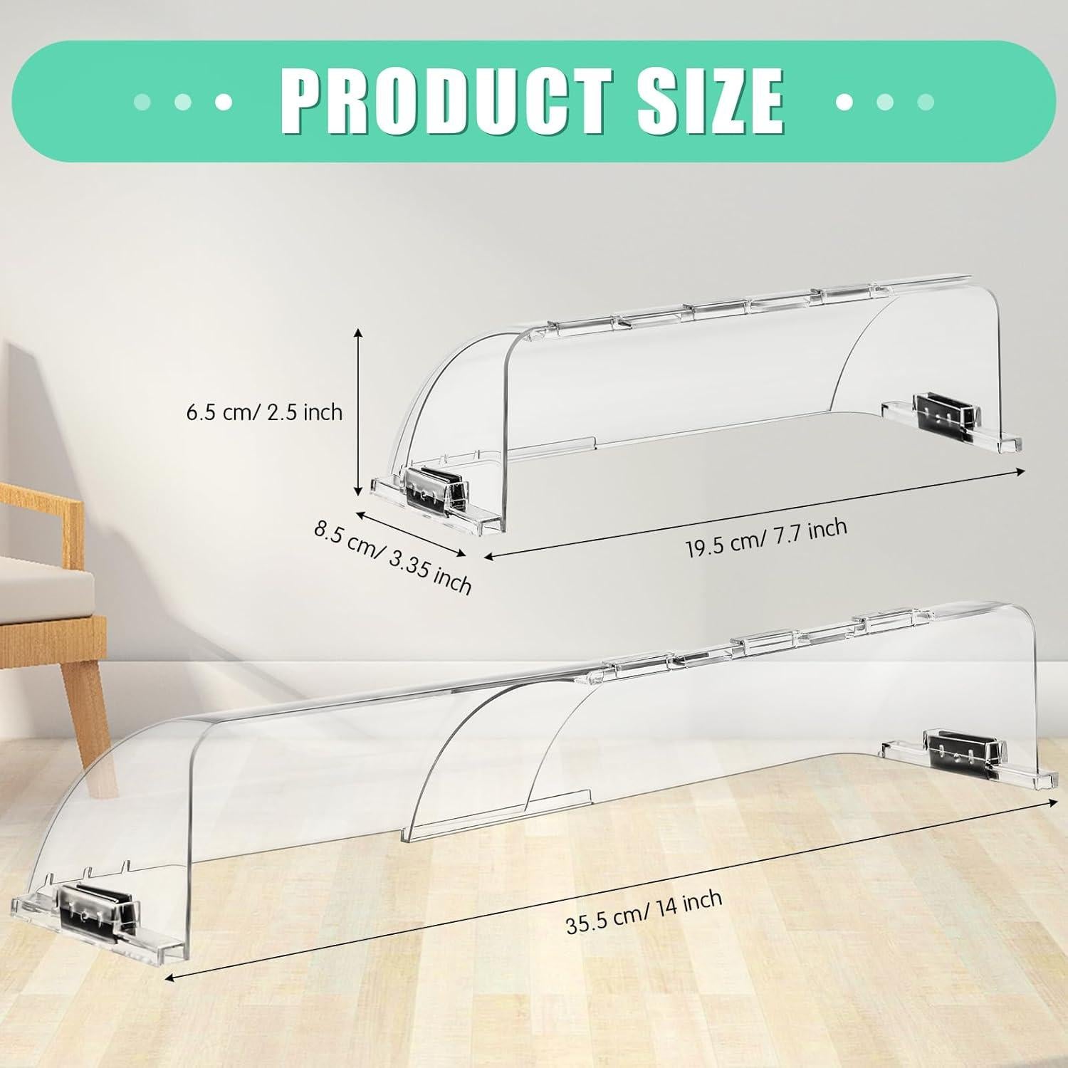 Deflector de Ventilación VIHOSE 6 Pcs Ajustable 20-35 cm