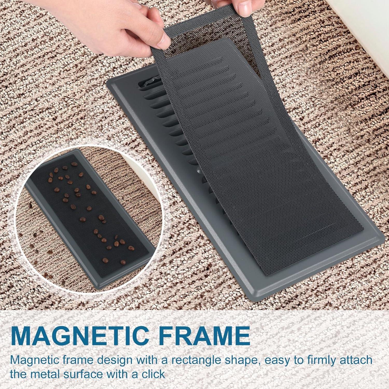 Set de 12 Rejillas de Ventilación de Piso Rossesay 10x25 cm